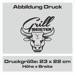 Textildruck Aufdruck Schürze Koch Grill Grillen Pizza Backen Kochen Fleisch Name Koch Bier Party Geschenk Freitzeit Gastro Event