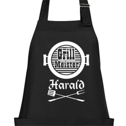 Textildruck Aufdruck Schürze Koch Grill Grillen Pizza Backen Kochen Fleisch Name Koch Bier Party Geschenk Freitzeit Gastro Event