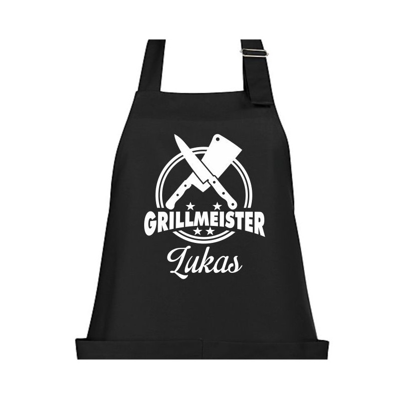 Textildruck Aufdruck Schürze Koch Grill Grillen Pizza Backen Kochen Fleisch Name Koch Bier Party Geschenk Freitzeit Gastro Event