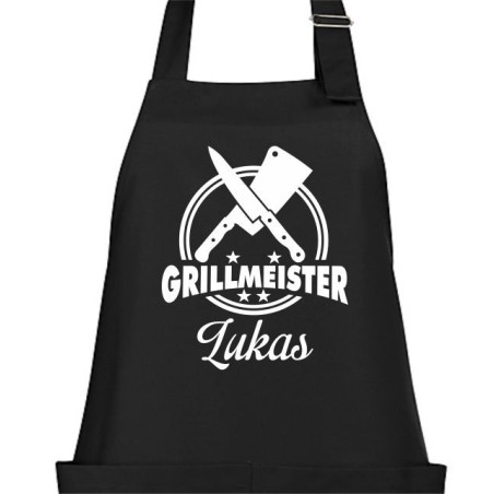 Textildruck Aufdruck Schürze Koch Grill Grillen Pizza Backen Kochen Fleisch Name Koch Bier Party Geschenk Freitzeit Gastro Event