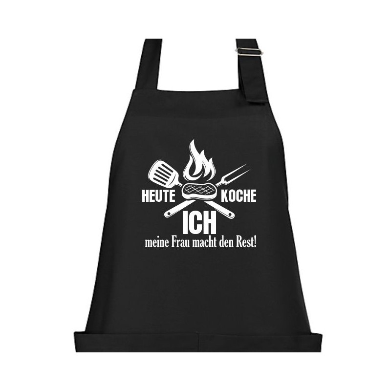 Textildruck Aufdruck Schürze Koch Grill Grillen Pizza Backen Kochen Fleisch Name Koch Bier Party Geschenk Freitzeit Gastro Event