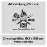 Textildruck Aufdruck Schürze Koch Grill Grillen Pizza Backen Kochen Fleisch Name Koch Bier Party Geschenk Freitzeit Gastro Event