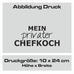 Textildruck Aufdruck Schürze Koch Grill Grillen Pizza Backen Kochen Fleisch Name Koch Bier Party Geschenk Freitzeit Gastro Event