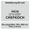 Textildruck Aufdruck Schürze Koch Grill Grillen Pizza Backen Kochen Fleisch Name Koch Bier Party Geschenk Freitzeit Gastro Event