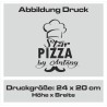 Textildruck Aufdruck Schürze Koch Grill Grillen Pizza Backen Kochen Fleisch Name Koch Bier Party Geschenk Freitzeit Gastro Event