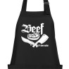 Textildruck Aufdruck Schürze Koch Grill Grillen Pizza Backen Kochen Fleisch Name Koch Bier Party Geschenk Freitzeit Gastro Event