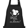 Textildruck Aufdruck Schürze Koch Grill Grillen Pizza Backen Kochen Fleisch Name Koch Bier Party Geschenk Freitzeit Gastro Event