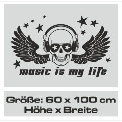 Aufkleber Auto Totenkopf Schädel Skull Bones Böse Cappy Gangster Zylinder Rosen Blumen Blüten Gentleman DJ Rock Punisher