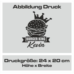 Textildruck Aufdruck Schürze Koch Grill Grillen Pizza Backen Kochen Fleisch Name Koch Bier Party Geschenk Freitzeit Gastro Event