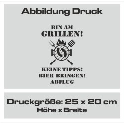 Textildruck Aufdruck Schürze Koch Grill Grillen Pizza Backen Kochen Fleisch Name Koch Bier Party Geschenk Freitzeit Gastro Event