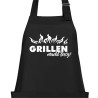Textildruck Aufdruck Schürze Koch Grill Grillen Pizza Backen Kochen Fleisch Name Koch Bier Party Geschenk Freitzeit Gastro Event