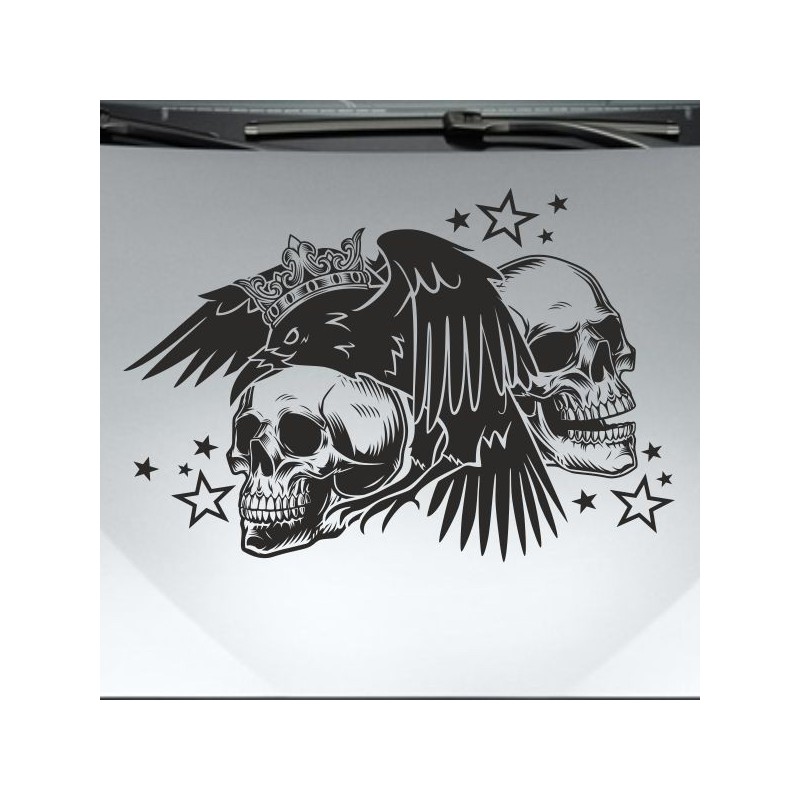 Aufkleber Auto Totenkopf Schädel Skull Bones Böse Cappy Gangster Zylinder Rosen Blumen Blüten Gentleman DJ Rock Punisher
