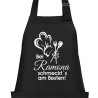 Textildruck Aufdruck Schürze Koch Grill Grillen Pizza Backen Kochen Fleisch Name Koch Bier Party Geschenk Freitzeit Gastro Event