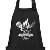 Textildruck Aufdruck Schürze Koch Grill Grillen Pizza Backen Kochen Fleisch Name Koch Bier Party Geschenk Freitzeit Gastro Event