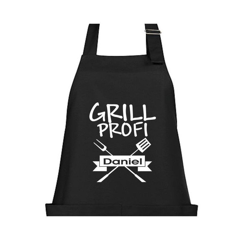 Textildruck Aufdruck Schürze Koch Grill Grillen Pizza Backen Kochen Fleisch Name Koch Bier Party Geschenk Freitzeit Gastro Event
