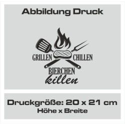 Textildruck Aufdruck Schürze Koch Grill Grillen Pizza Backen Kochen Fleisch Name Koch Bier Party Geschenk Freitzeit Gastro Event