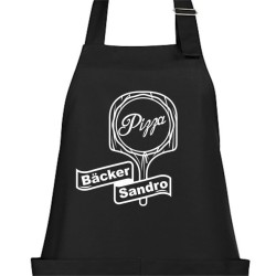 Textildruck Aufdruck Schürze Koch Grill Grillen Pizza Backen Kochen Fleisch Name Koch Bier Party Geschenk Freitzeit Gastro Event