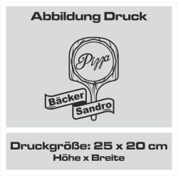 Textildruck Aufdruck Schürze Koch Grill Grillen Pizza Backen Kochen Fleisch Name Koch Bier Party Geschenk Freitzeit Gastro Event