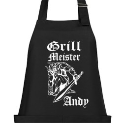 Textildruck Aufdruck Schürze Koch Grill Grillen Pizza Backen Kochen Fleisch Name Koch Bier Party Geschenk Freitzeit Gastro Event
