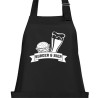 Textildruck Aufdruck Schürze Koch Grill Grillen Pizza Backen Kochen Fleisch Name Koch Bier Party Geschenk Freitzeit Gastro Event