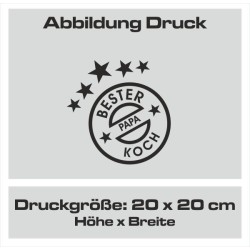 Textildruck Aufdruck Schürze Koch Grill Grillen Pizza Backen Kochen Fleisch Name Koch Bier Party Geschenk Freitzeit Gastro Event