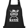 Textildruck Aufdruck Schürze Koch Grill Grillen Pizza Backen Kochen Fleisch Name Koch Bier Party Geschenk Freitzeit Gastro Event