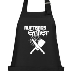 Textildruck Aufdruck Schürze Koch Grill Grillen Pizza Backen Kochen Fleisch Name Koch Bier Party Geschenk Freitzeit Gastro Event