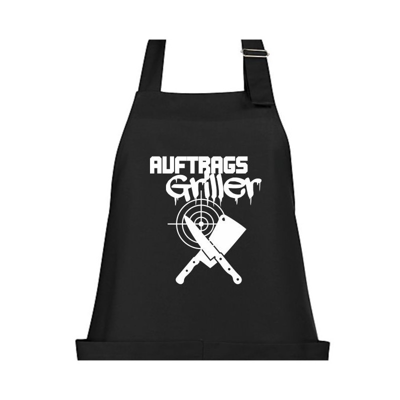 Textildruck Aufdruck Schürze Koch Grill Grillen Pizza Backen Kochen Fleisch Name Koch Bier Party Geschenk Freitzeit Gastro Event