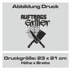 Textildruck Aufdruck Schürze Koch Grill Grillen Pizza Backen Kochen Fleisch Name Koch Bier Party Geschenk Freitzeit Gastro Event