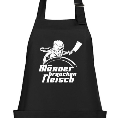 Textildruck Aufdruck Schürze Koch Grill Grillen Pizza Backen Kochen Fleisch Name Koch Bier Party Geschenk Freitzeit Gastro Event