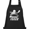 Textildruck Aufdruck Schürze Koch Grill Grillen Pizza Backen Kochen Fleisch Name Koch Bier Party Geschenk Freitzeit Gastro Event
