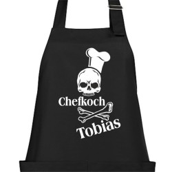 Textildruck Aufdruck Schürze Koch Grill Grillen Pizza Backen Kochen Fleisch Name Koch Bier Party Geschenk Freitzeit Gastro Event