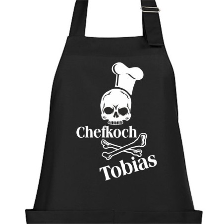 Textildruck Aufdruck Schürze Koch Grill Grillen Pizza Backen Kochen Fleisch Name Koch Bier Party Geschenk Freitzeit Gastro Event