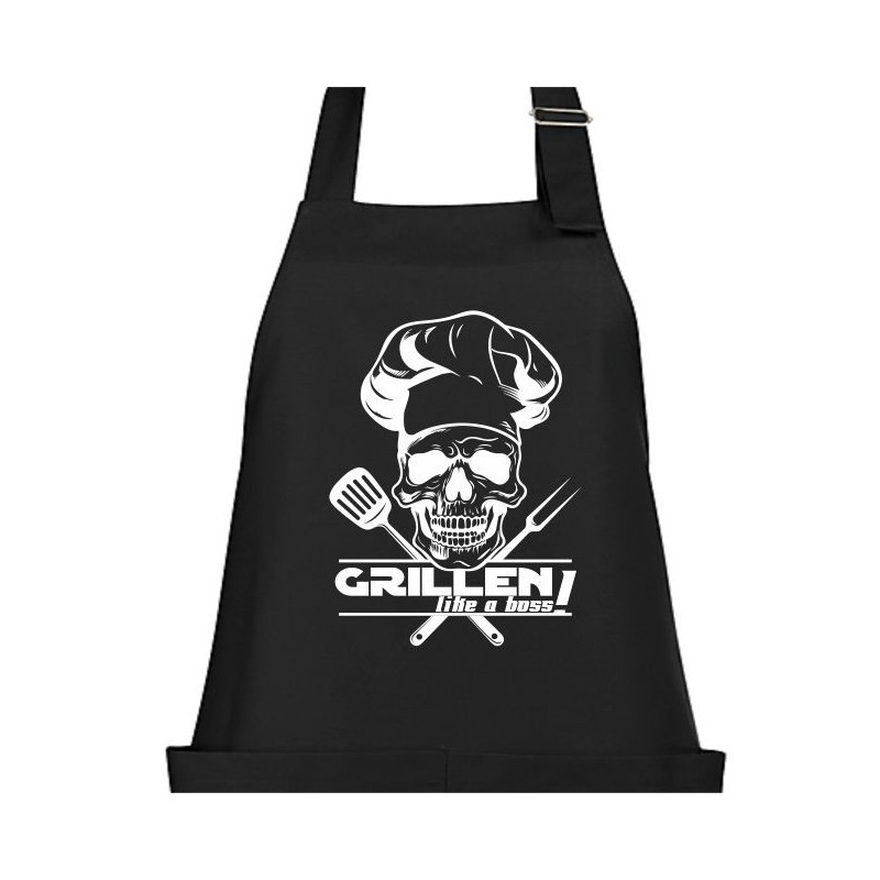 Textildruck Aufdruck Schürze Koch Grill Grillen Pizza Backen Kochen Fleisch Name Koch Bier Party Geschenk Freitzeit Gastro Event