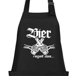 Textildruck Aufdruck Schürze Koch Grill Grillen Pizza Backen Kochen Fleisch Name Koch Bier Party Geschenk Freitzeit Gastro Event