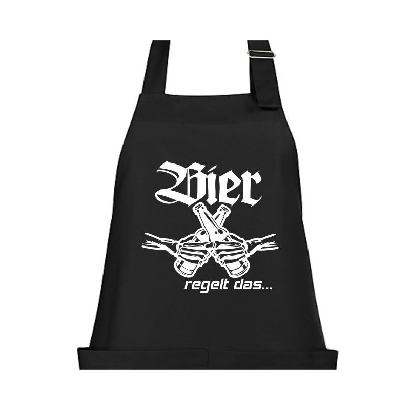 Textildruck Aufdruck Schürze Koch Grill Grillen Pizza Backen Kochen Fleisch Name Koch Bier Party Geschenk Freitzeit Gastro Event