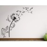 Wandaufkleber Musik Pusteblume Löwenzahn Noten Schlüssel Swing Aufkleber Wand 03