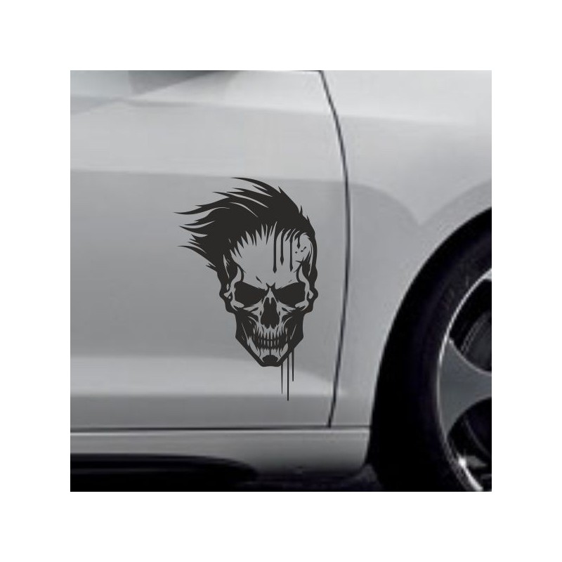 Aufkleber Auto Totenkopf Schädel Skull Bones Böse Cappy Gangster Zylinder Rosen Blumen Blüten Gentleman DJ Rock Punisher