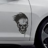 Aufkleber Auto Totenkopf Schädel Skull Bones Böse Cappy Gangster Zylinder Rosen Blumen Blüten Gentleman DJ Rock Punisher