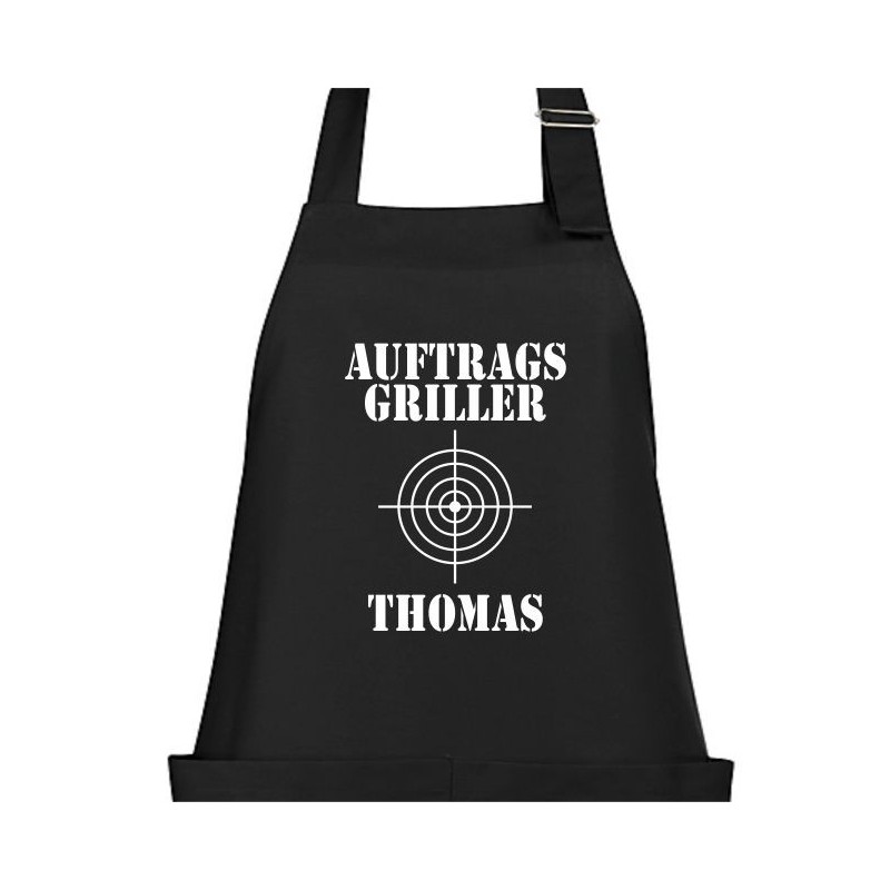 Textildruck Aufdruck Schürze Koch Grill Grillen Pizza Backen Kochen Fleisch Name Koch Bier Party Geschenk Freitzeit Gastro Event