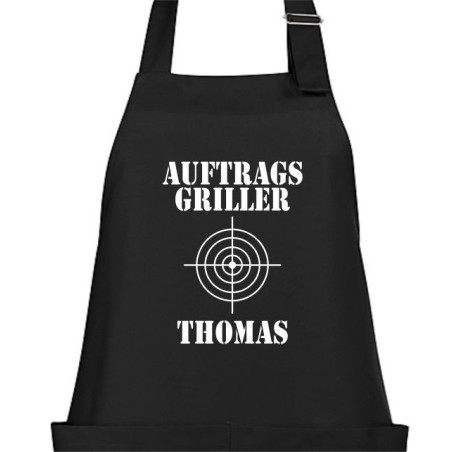 Textildruck Aufdruck Schürze Koch Grill Grillen Pizza Backen Kochen Fleisch Name Koch Bier Party Geschenk Freitzeit Gastro Event