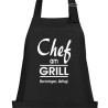 Textildruck Aufdruck Schürze Koch Grill Grillen Pizza Backen Kochen Fleisch Name Koch Bier Party Geschenk Freitzeit Gastro Event