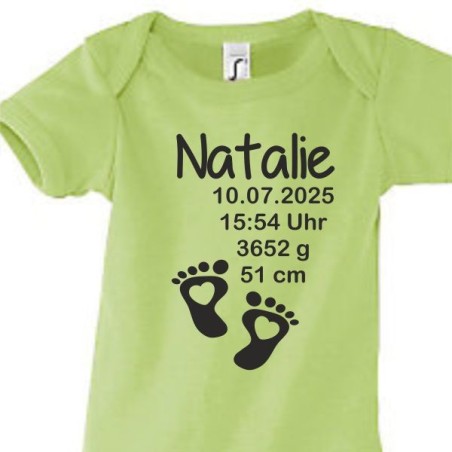 Babybody Strampler Geburt Baby  Familie Mama Papa Wunschname Name Motive Namen Body Geschenk Herz Motive Sprüche FUN Comic