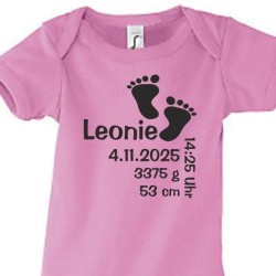 Babybody Strampler Geburt Baby  Familie Mama Papa Wunschname Name Motive Namen Body Geschenk Herz Motive Sprüche FUN Comic