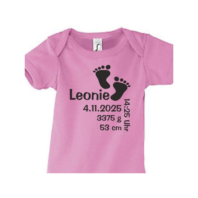 Babybody Strampler Geburt Baby  Familie Mama Papa Wunschname Name Motive Namen Body Geschenk Herz Motive Sprüche FUN Comic