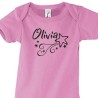 Babybody Strampler Geburt Baby  Familie Mama Papa Wunschname Name Motive Namen Body Geschenk Herz Motive Sprüche FUN Comic