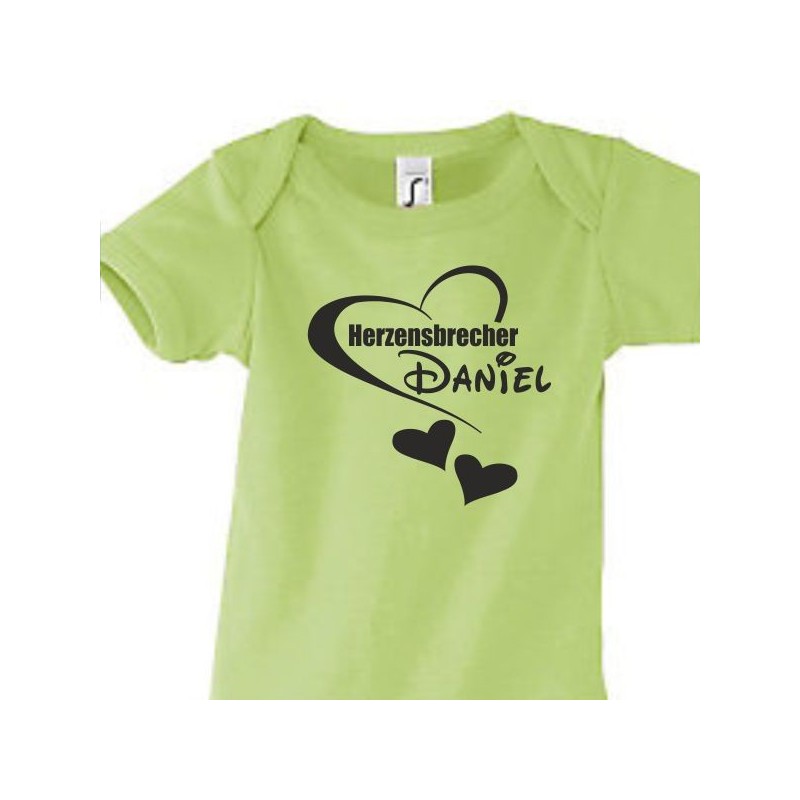 Babybody Strampler Geburt Baby  Familie Mama Papa Wunschname Name Motive Namen Body Geschenk Herz Motive Sprüche FUN Comic