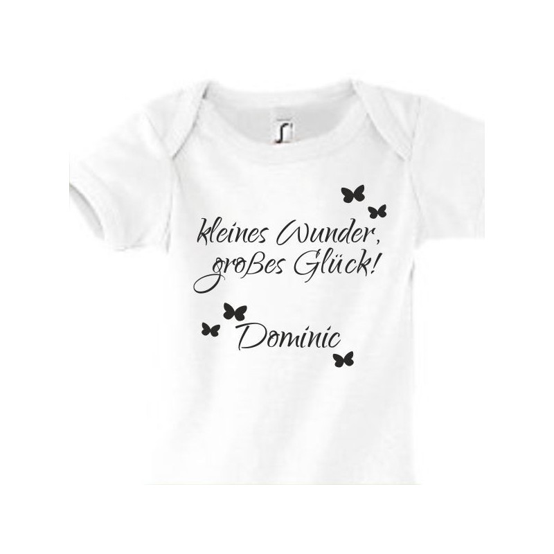 Babybody Strampler Geburt Baby  Familie Mama Papa Wunschname Name Motive Namen Body Geschenk Herz Motive Sprüche FUN Comic