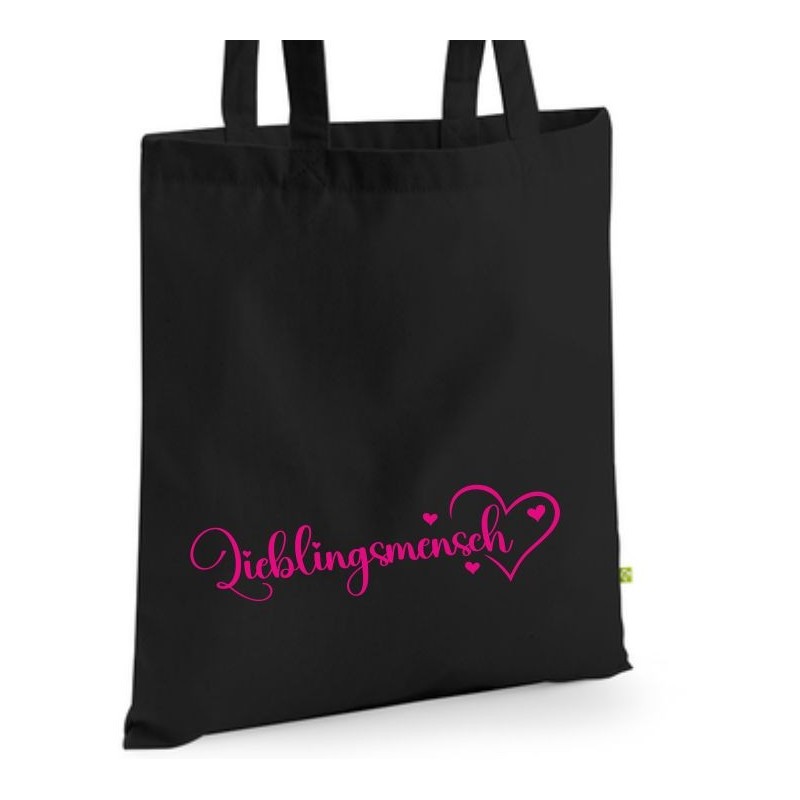 Bio Baumwolltasche Stoffbeutel Jute Tasche Einkaufen Shoppen Shopping Geschenk Wunschnamen Sprüche Namen bedruckt Textildruck