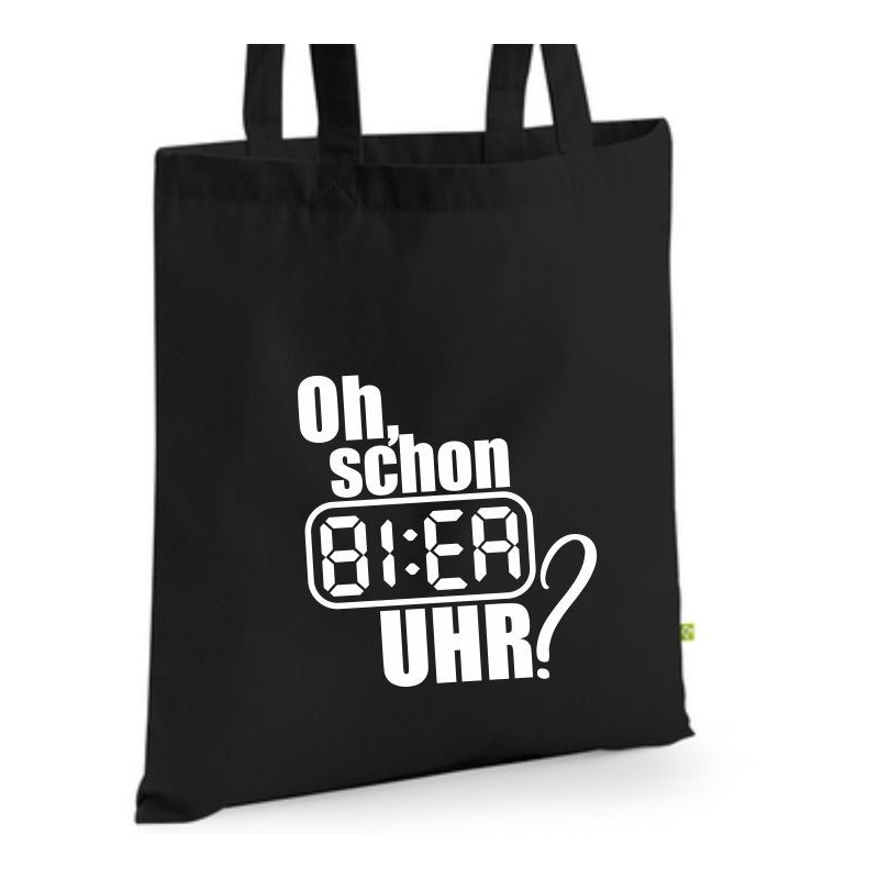 Bio Baumwolltasche Stoffbeutel Jute Tasche Einkaufen Shoppen Shopping Geschenk Wunschnamen Sprüche Namen bedruckt Textildruck